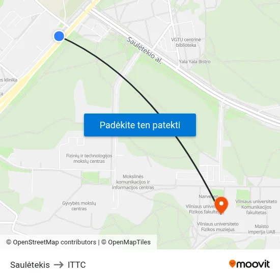 Saulėtekis to ITTC map