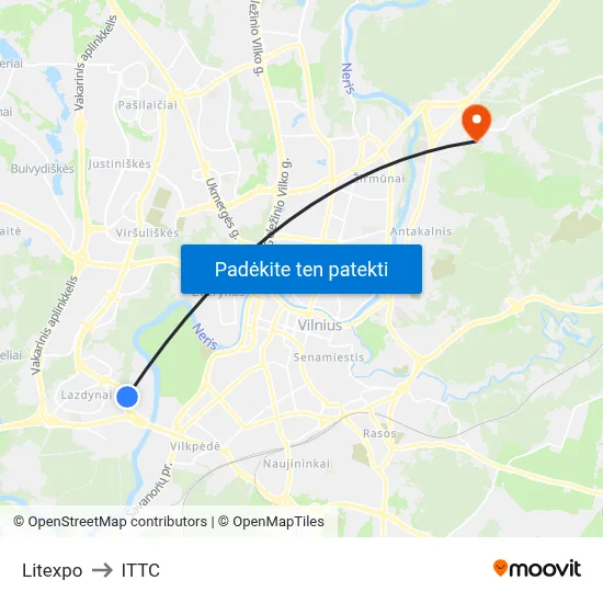 Litexpo to ITTC map