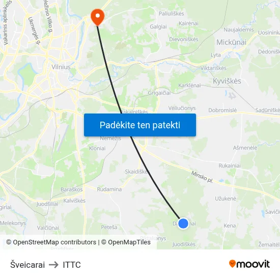 Šveicarai to ITTC map