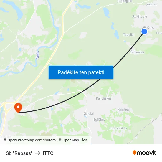 Sb "Rapsas'' to ITTC map