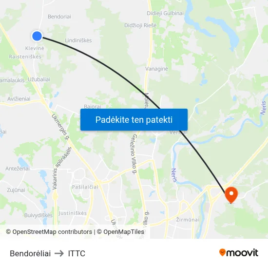 Bendorėliai to ITTC map