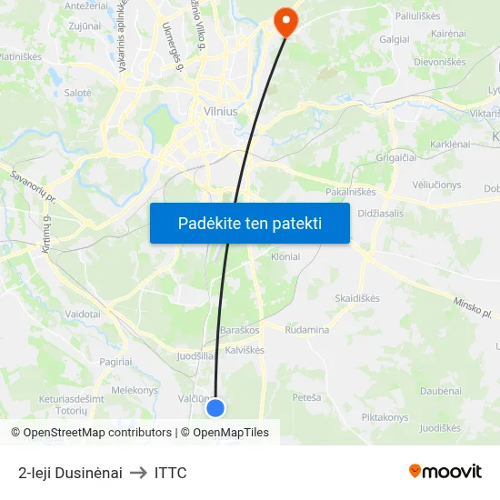 2-Ieji Dusinėnai to ITTC map