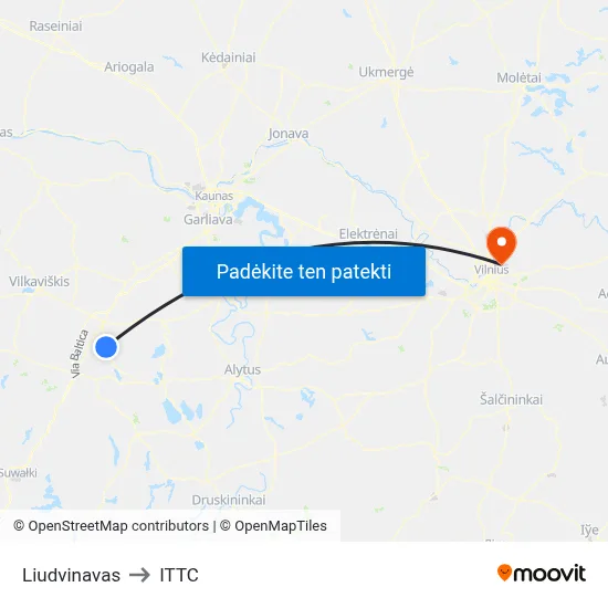 Liudvinavas to ITTC map