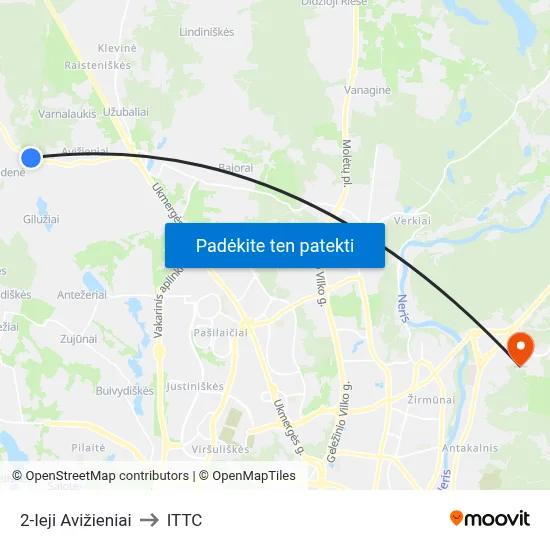 2-Ieji Avižieniai to ITTC map