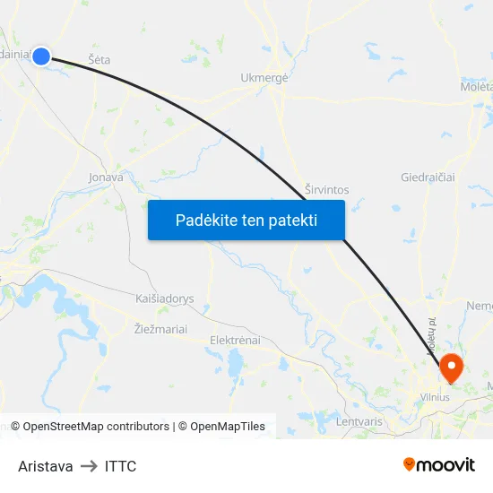 Aristava to ITTC map