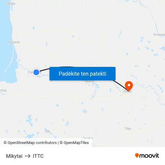 Mikytai to ITTC map