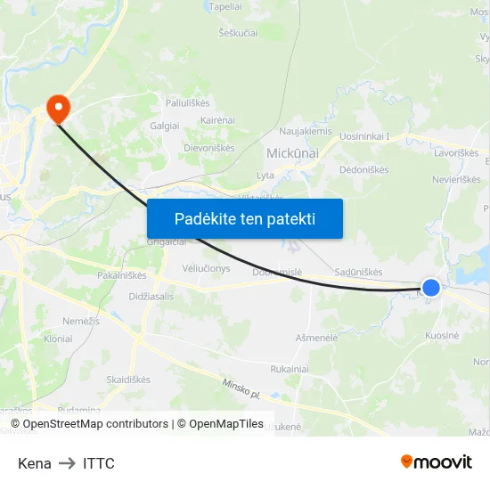 Kena to ITTC map