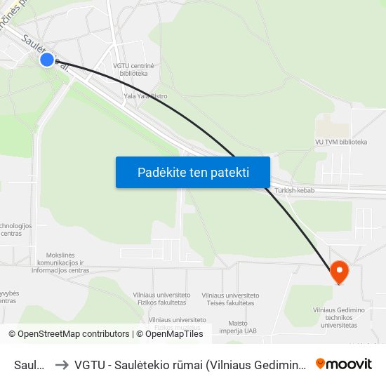 Saulėtekis to VGTU - Saulėtekio rūmai (Vilniaus Gedimino technikos universitetas) map