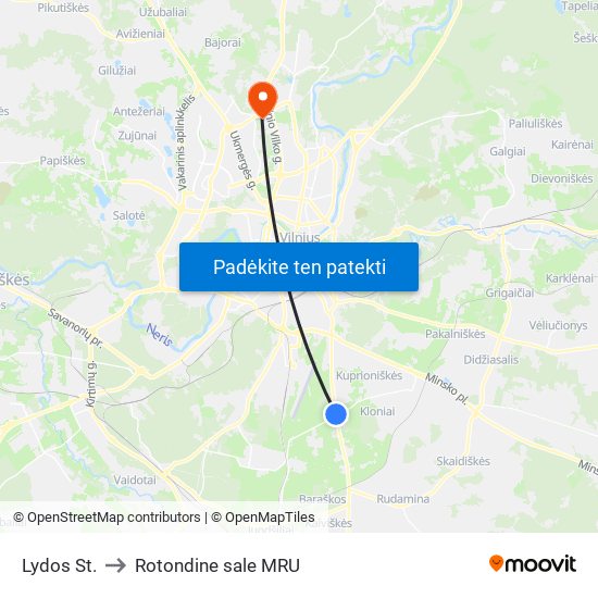 Lydos St. to Rotondine sale MRU map