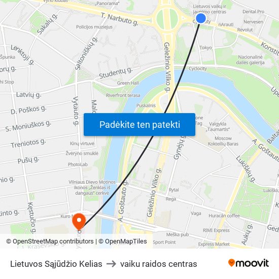 Lietuvos Sąjūdžio Kelias to vaiku raidos centras map