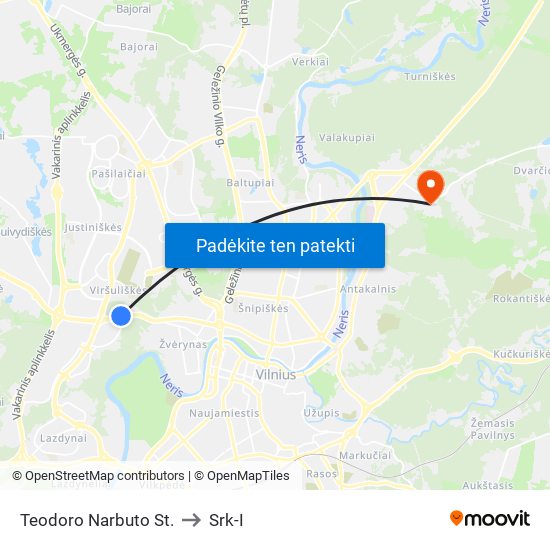 Teodoro Narbuto St. to Srk-I map