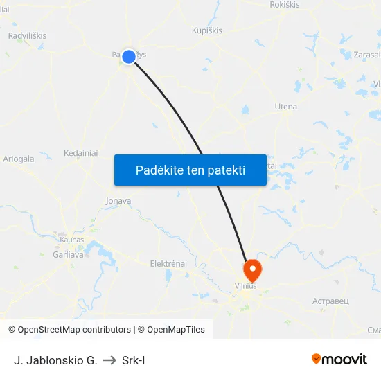 J. Jablonskio G. to Srk-I map