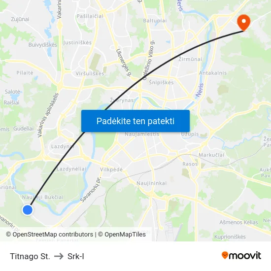 Titnago St. to Srk-I map