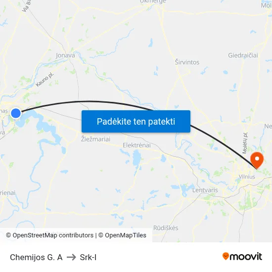 Chemijos G. A to Srk-I map