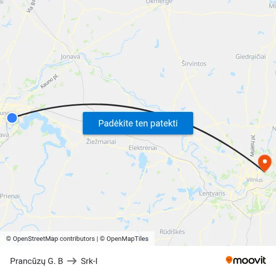 Prancūzų G. B to Srk-I map