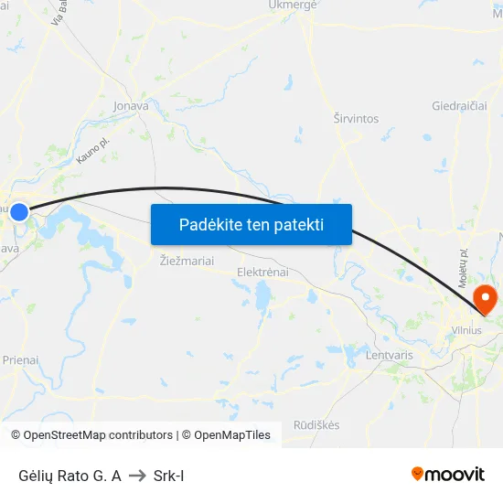 Gėlių Rato G. A to Srk-I map