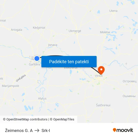 Žeimenos G. A to Srk-I map