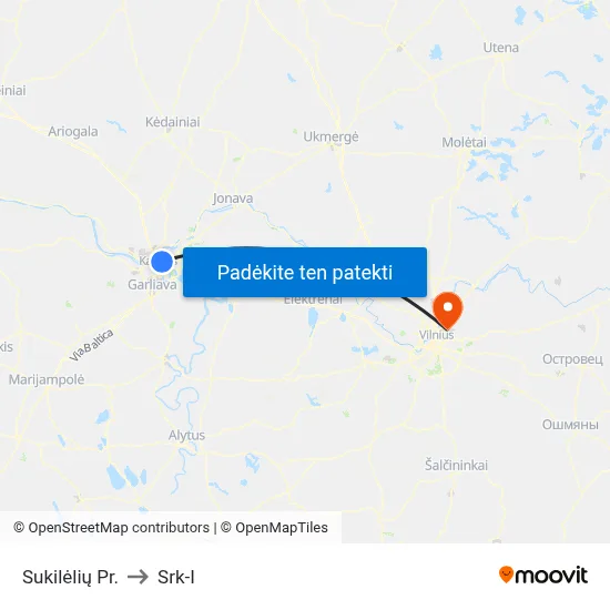 Sukilėlių Pr. to Srk-I map