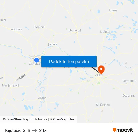 Kęstučio G. B to Srk-I map
