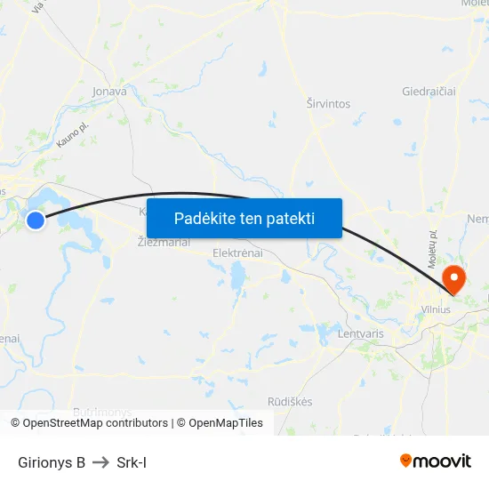 Girionys B to Srk-I map