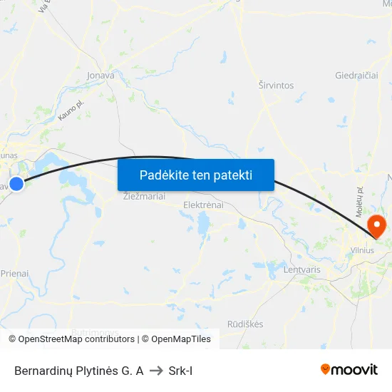 Bernardinų Plytinės G. A to Srk-I map