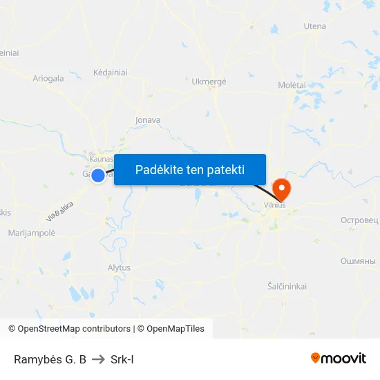 Ramybės G. B to Srk-I map