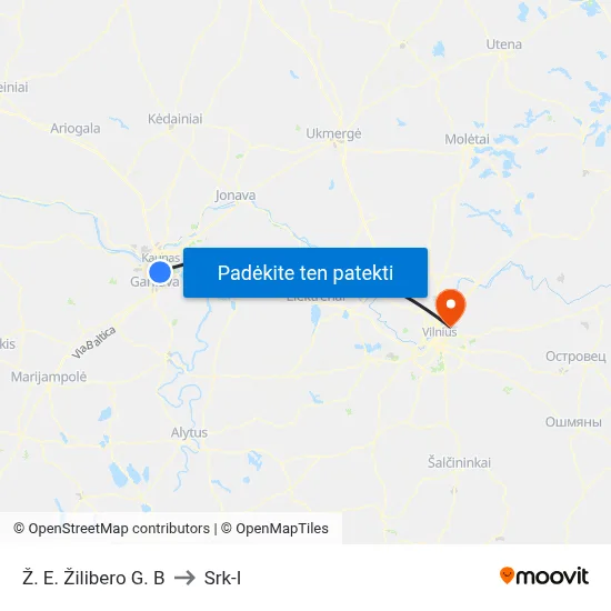 Ž. E. Žilibero G. B to Srk-I map