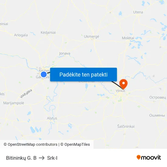 Bitininkų G. B to Srk-I map