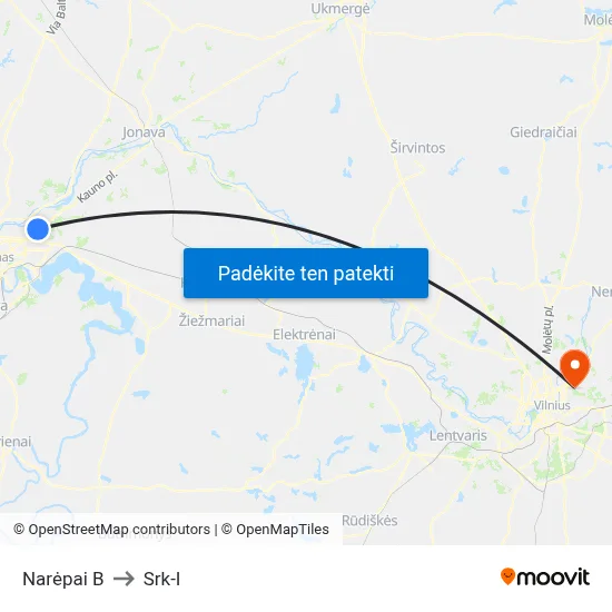 Narėpai B to Srk-I map
