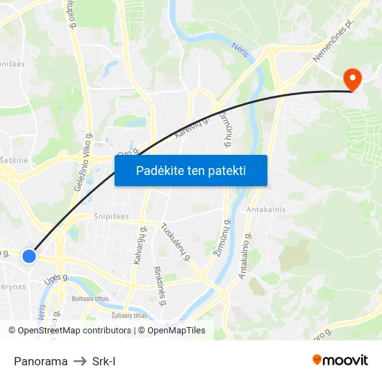 Panorama to Srk-I map