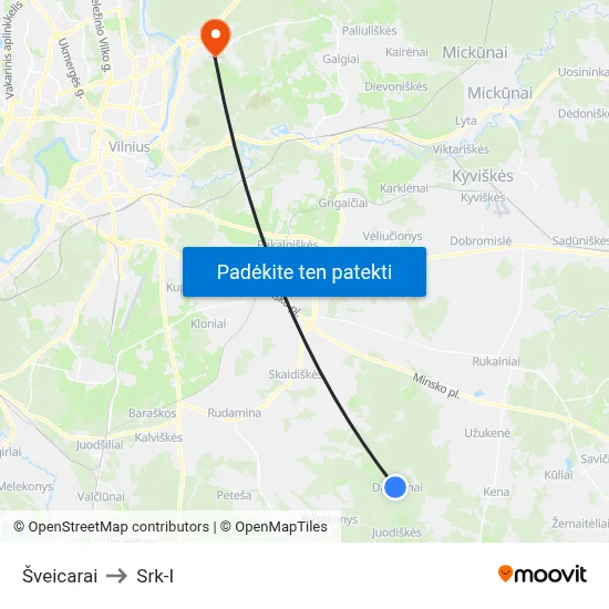 Šveicarai to Srk-I map