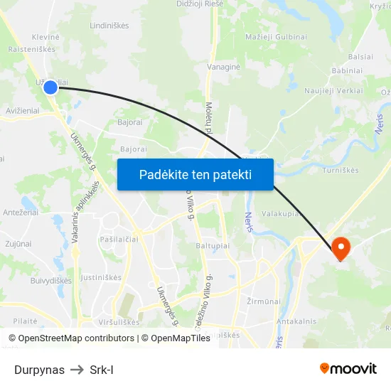 Durpynas to Srk-I map