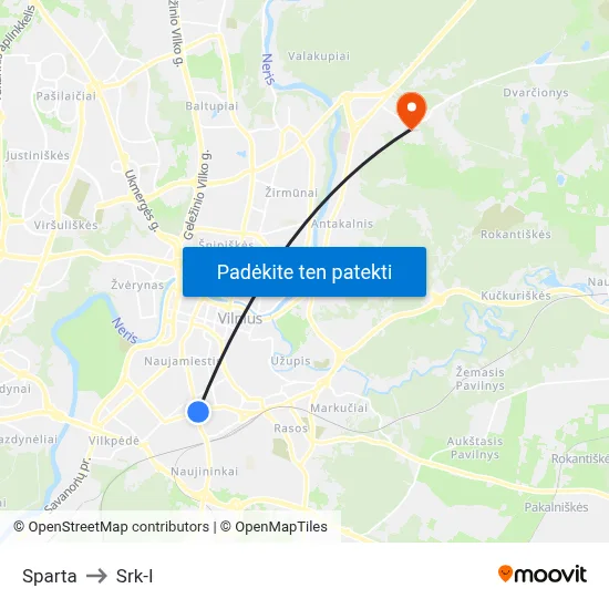 Sparta to Srk-I map