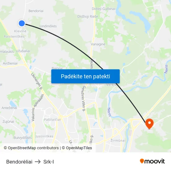 Bendorėliai to Srk-I map