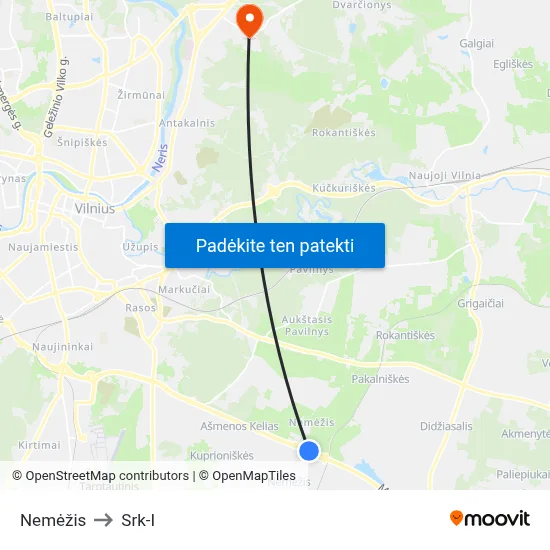 Nemėžis to Srk-I map