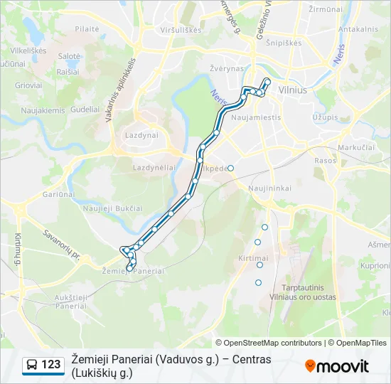 123 Bus Line Map