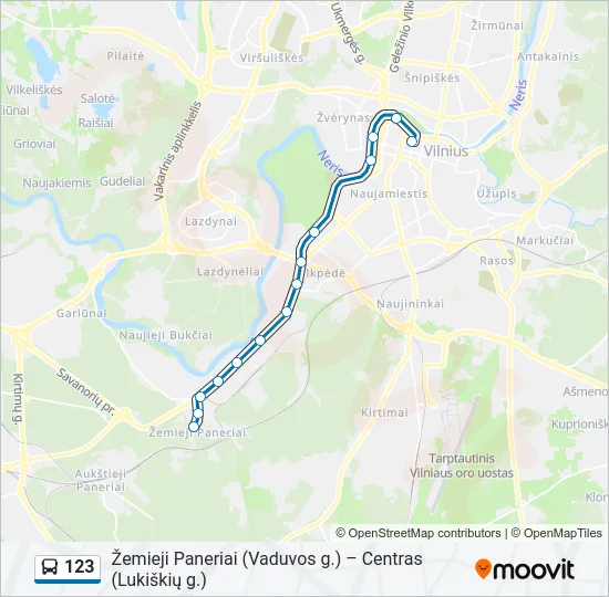 123 Bus Line Map