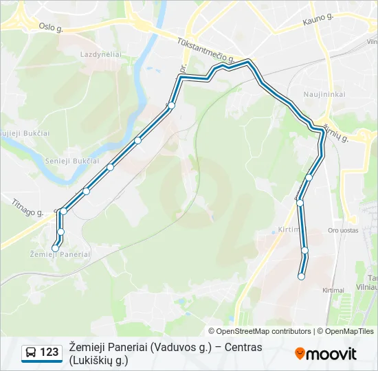 123 Bus Line Map