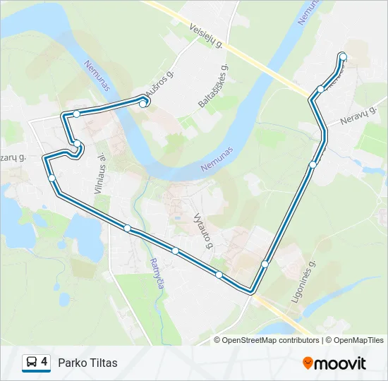 4 Bus Line Map