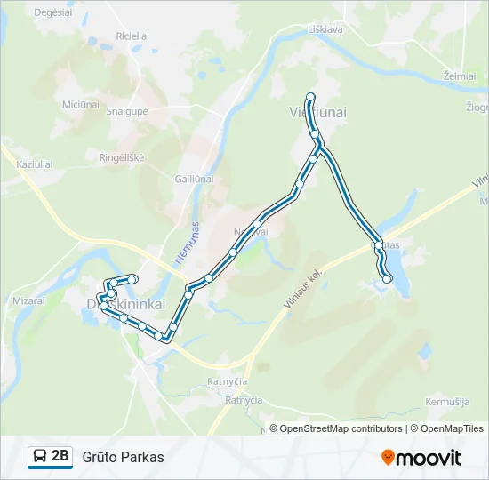 2B Bus Line Map