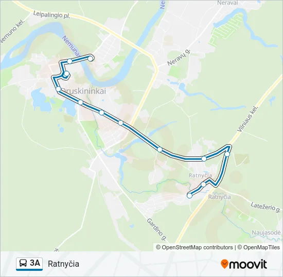 3A Bus Line Map