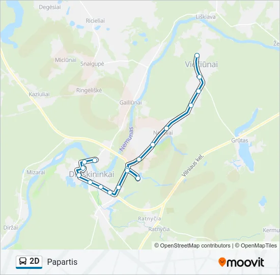 2D Bus Line Map