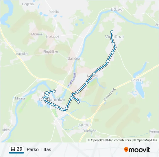 2D Bus Line Map