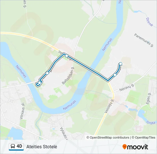4D Bus Line Map