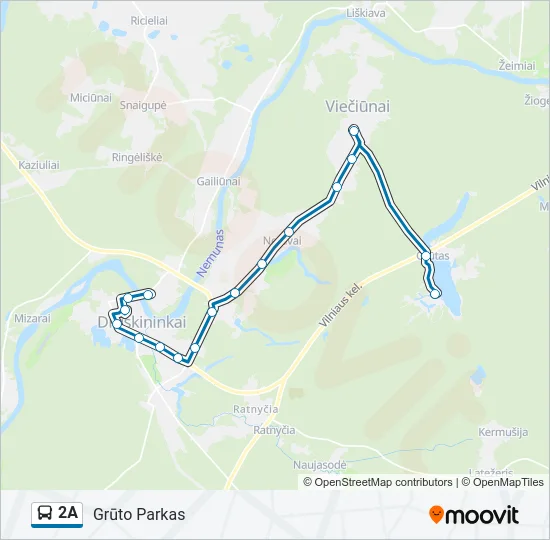 2A Bus Line Map