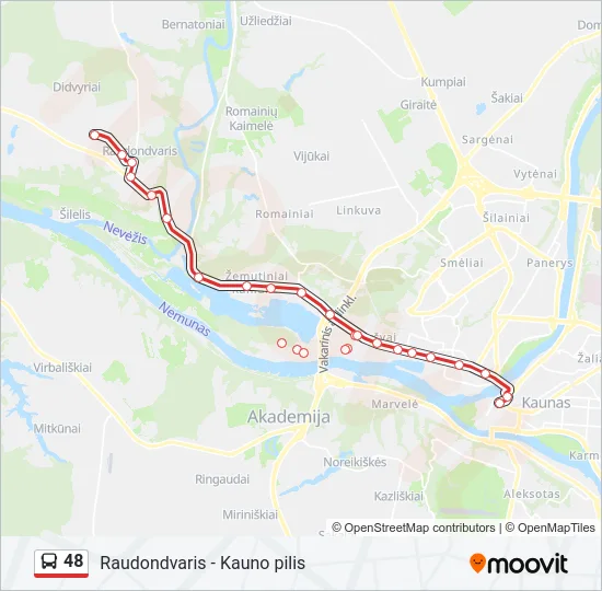 48 Bus Line Map