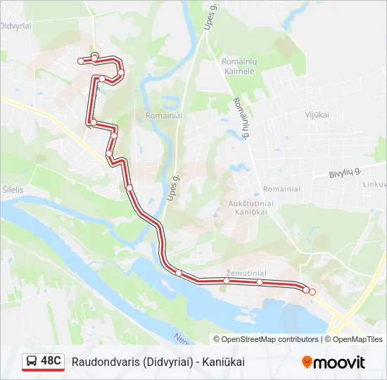 48C Bus Line Map