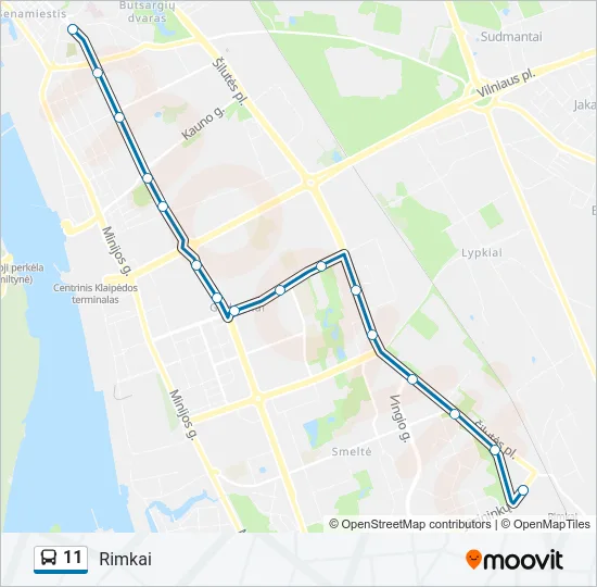 11 Bus Line Map