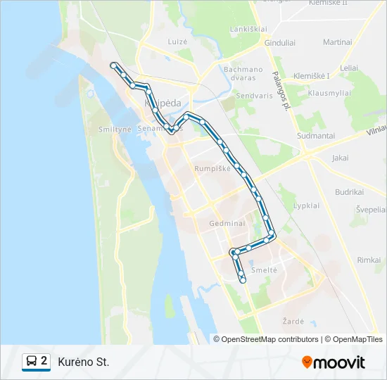 2 Bus Line Map