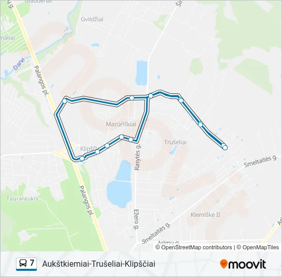 7 Bus Line Map